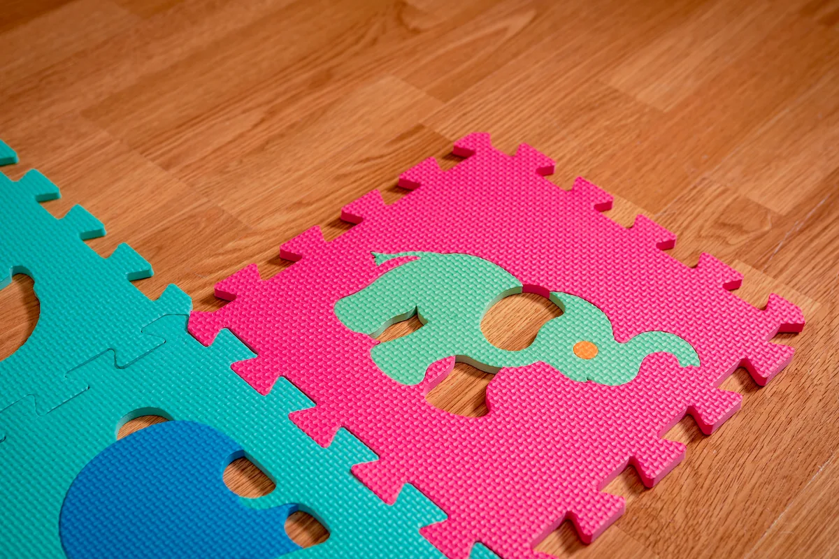 mainan busa puzzle yang terbuat dari ethylene vinyl acetate
